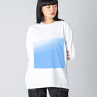 UsamaruのLOOK UP！(正方形) ビッグシルエットロングスリーブTシャツ