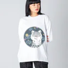 まりもの宇宙ユキヒョウ Big Long Sleeve T-Shirt