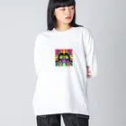 R4PPUKUの奇妙な猫 Big Long Sleeve T-Shirt