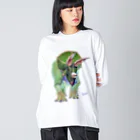 segasworksのTriceratops ビッグシルエットロングスリーブTシャツ