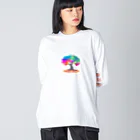 Kuronicoのレインボーガジュマル Big Long Sleeve T-Shirt