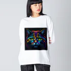 万事屋ねこさんのCOOL CAT Big Long Sleeve T-Shirt