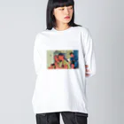 私立パラの丸高校のゲーム中のビッグシルエットロンT Big Long Sleeve T-Shirt