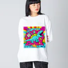 Cosmic Canvas Craft　C_C_Cのセビレエビレ Big Long Sleeve T-Shirt