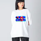 邪夢ヲジサンの俺の友達は赤い帽子をかぶっている Big Long Sleeve T-Shirt