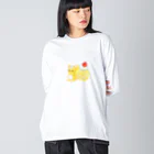 satoayaのアニマルカフェのフードアニマル　ロールケーキリス Big Long Sleeve T-Shirt