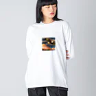 kkgoodsの鷹のグッズ Big Long Sleeve T-Shirt