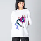 JINPIN (仁品)のパキッとフライングアイ Big Long Sleeve T-Shirt