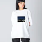 cre_tatsuの夜景ファッション - エレガントで洗練された夜のスタイル Big Long Sleeve T-Shirt