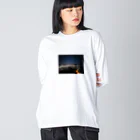 cre_tatsuの夜景ファッション - エレガントで洗練された夜のスタイル Big Long Sleeve T-Shirt