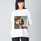 献血するドラキュラの宇宙人シリーズ Big Long Sleeve T-Shirt