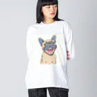 buruburuのハッピー ルーくん Big Long Sleeve T-Shirt