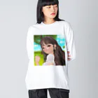 らーたんの眼鏡女子 Big Long Sleeve T-Shirt