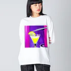 Egao  CreationsのEnjoy カクテル Big Long Sleeve T-Shirt