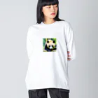 Junndyの竹パンダ Big Long Sleeve T-Shirt