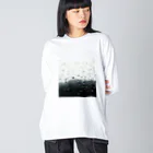 モリチエコの雨 Big Long Sleeve T-Shirt