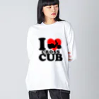 itacubのI ♡ CROSSCUB ビッグシルエットロングスリーブTシャツ