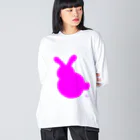 とりの店のうさぎP Big Long Sleeve T-Shirt