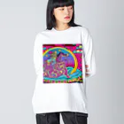 micotuguの派手な馬と和尚 Big Long Sleeve T-Shirt