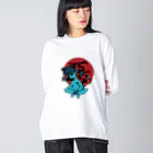 JINPIN (仁品)の悪の子しょぼーん Big Long Sleeve T-Shirt