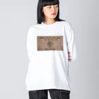 KuMu-music Shopのひとふでピアソラ氏 Big Long Sleeve T-Shirt