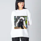 kuri_AMERICANの珍しい動物 ビッグシルエットロングスリーブTシャツ