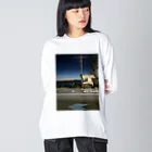 inacameraのバス停 Big Long Sleeve T-Shirt