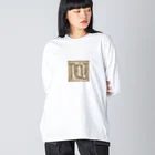 LEONの古代文字 ビッグシルエットロングスリーブTシャツ