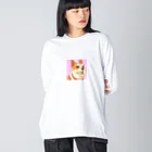 まさのお店の人懐こい犬 Big Long Sleeve T-Shirt