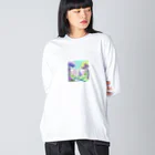 dxwtcrs94zの森のイラストグッズ Big Long Sleeve T-Shirt