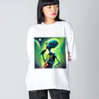 mamikoのお店のおもしろ歌う宇宙人 Big Long Sleeve T-Shirt