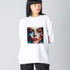 mt_creationsのlady print ビッグシルエットロングスリーブTシャツ