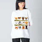 BarkingBeatsのBeware: Dog Lover Zone Big Long Sleeve T-Shirt