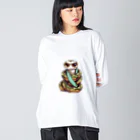 Vasetti_pressのカッコイイパイソン Big Long Sleeve T-Shirt