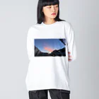 マツリのフォトショップの夕闇と夜空 Big Long Sleeve T-Shirt