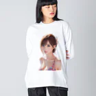 bitpiyoの綺麗なお姉さん Big Long Sleeve T-Shirt