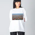 schaalの都市の風景 ビッグシルエットロングスリーブTシャツ