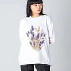 Atelier Petrichor Forestのラベンダー Lavender ビッグシルエットロングスリーブTシャツ