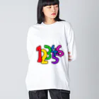 d.h.sの123456 Big Long Sleeve T-Shirt