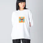 uchukaihatsuのさすらいのライダー　あつし Big Long Sleeve T-Shirt