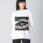 kenmzareonの魚やで Big Long Sleeve T-Shirt