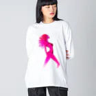 いらすとグッズのセクシーレディ Big Long Sleeve T-Shirt