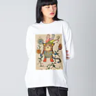 suuのカラフル猫 Big Long Sleeve T-Shirt