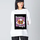 hAngryの【ホットケーキ】hAngry ビッグシルエットロングスリーブTシャツ