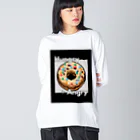 hAngryの【ドーナツ】hAngry Big Long Sleeve T-Shirt