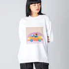 pikkekunのGo!Go!Car! ビッグシルエットロングスリーブTシャツ