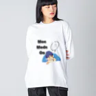 IMINfiniteの先輩　moe mode on  ビッグシルエットロングスリーブTシャツ