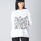 inu-sanの大きな犬はみんな友達 Big Long Sleeve T-Shirt