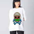 Hinakagoのメキシカンスカル Big Long Sleeve T-Shirt