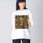 maeken work shopipの猫神官 Big Long Sleeve T-Shirt